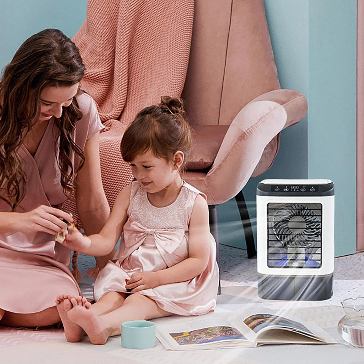 Portable Air Conditioner, Evaporative Air Cooler In 3 Speed, USB Air Personal Conditioner With Humidifier For Home Offic