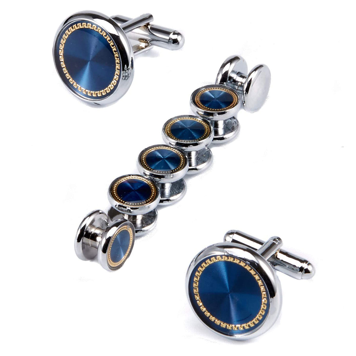 Men's Jewelry Cufflinks and Studs for Tuxedo Shirts for Weddings, Business, Dinner you want to look afluent