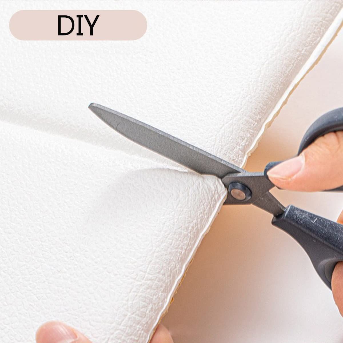 Anti-Collision Wall Padded, 3D Anti-Collision Wall Padding for Kids, Peel and Stick Headboard Self Adhesive Upholstered Headboard