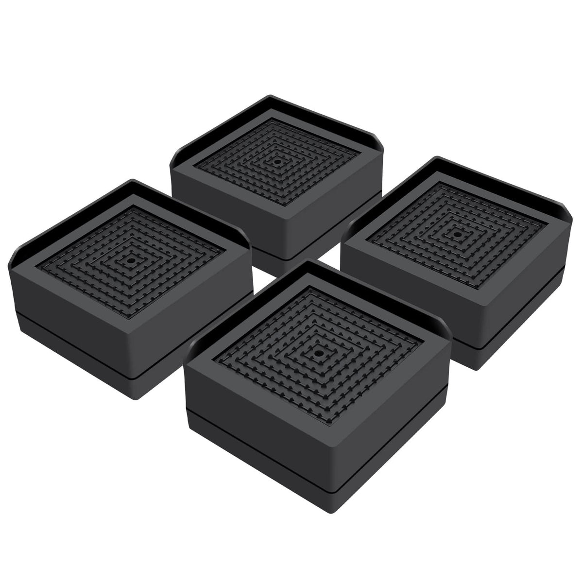 4pc Furniture Bed Risers, Furniture Risers Heavy Duty Adjustable Bed Risers for Bed, Desk, Sofa and Table