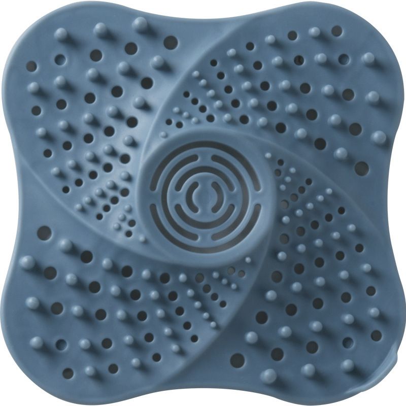 Shower Drain Filter Hair Catcher, Bathroom Drain Cover Silicone Hair Stopper Shower Sink Strainer with Suction Cup 2 PCS
