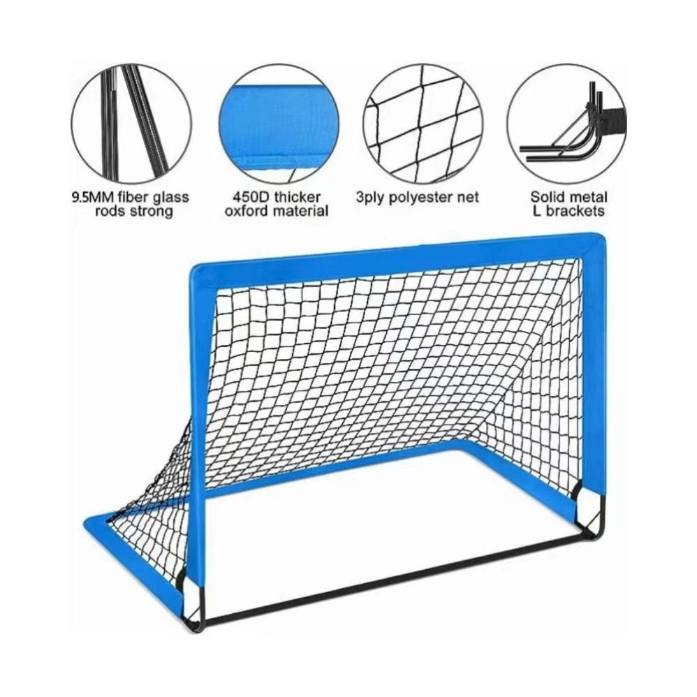 Kids Soccer Goal for Backyard Set - Toddler Soccer Nets Training Equipment, Soccer Ball, Pop Up Portable Soccer Set for Kids