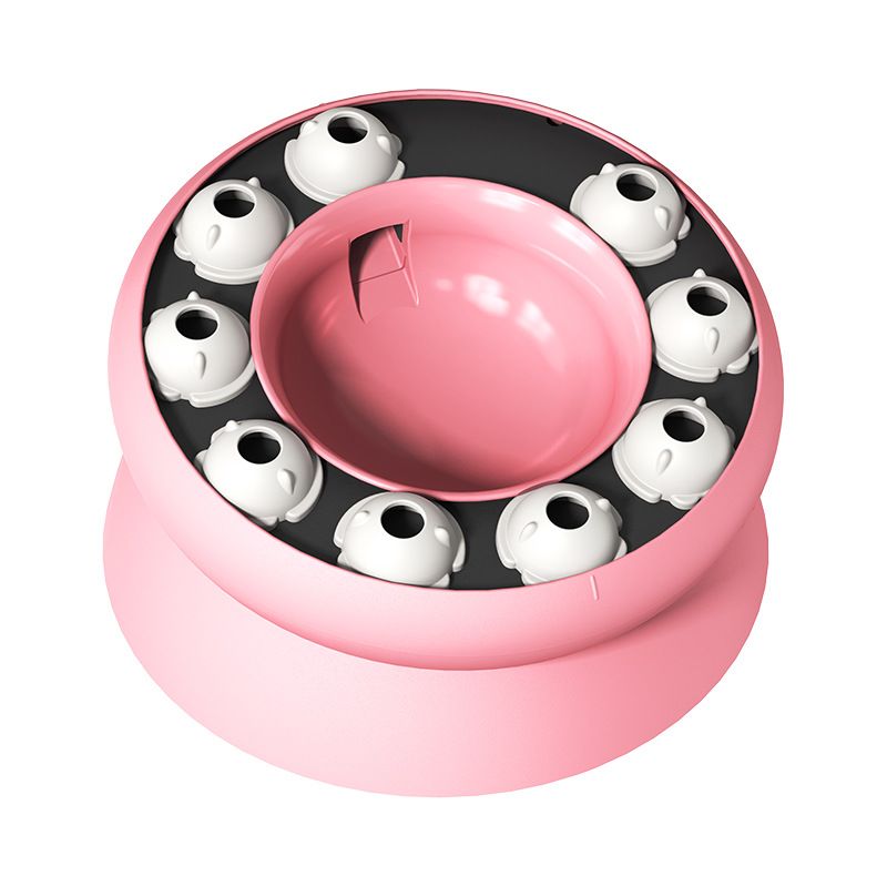 Interactive Cat Slow Feeder Bowl – Cat Treat Puzzle Feeder – Brain Stimulation – Pet Puzzle Toys – for Healthy Weight Pink