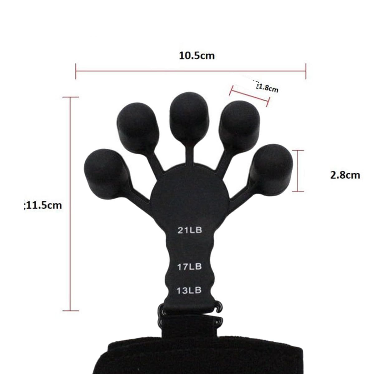 Silicone Grip Trainers Bracelets Fitness Bracelets for Men Women Adjustable Finger Strengthener Wrist Weights Tension Bracelet