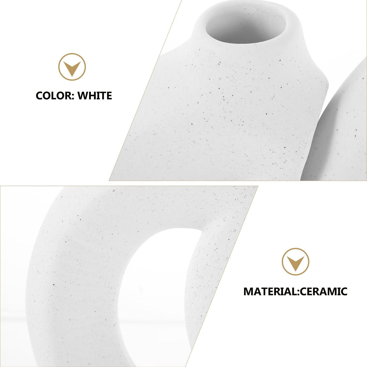 Modern Ceramic Vase Set for Indoor Decor, Holder, Kitchen Flower Vase, Stylish Home