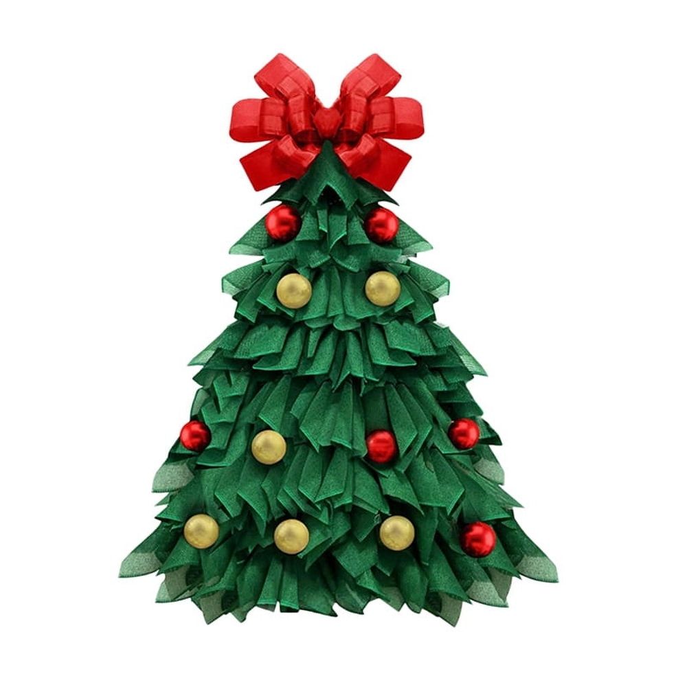 Handmade Christmas Tree Garland Christmas Tree Wreath Christmas, Xmas Tree Flower Front Decoration