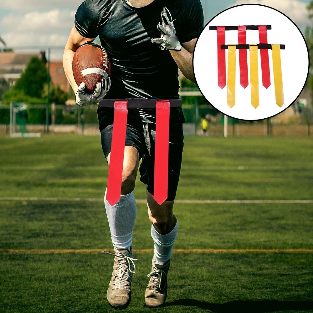 14Pcs Adjustable Football Waist Flags in Assorted Colors for Game Day