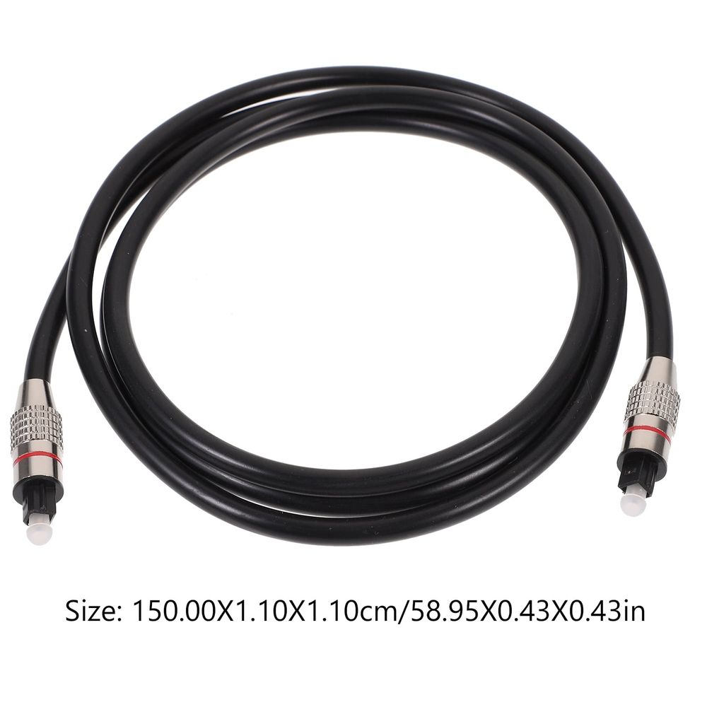 Audio Cord Black Fiber for Car Use Plated Gold-Plated Connector High Strength