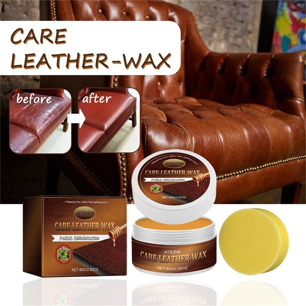 Beeswax Wood Polish, Wood Wax Natural Beewax, Wood Furniture Polish Finishing Wax, Wooden Furniture Care, Multipurpose Wood Cleaner For Floor, Tables, Chairs, Cabinets(80g)