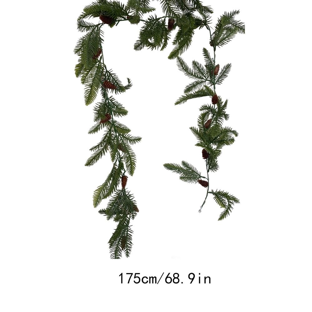 Artificial Fruit Vine with LED Light Strip – 68.90" Flower Garland, Ideal Thanksgiving/Christmas Decor, Fits Windows, Doors, Living Rooms, Adds Warm Holiday Glow\u200b