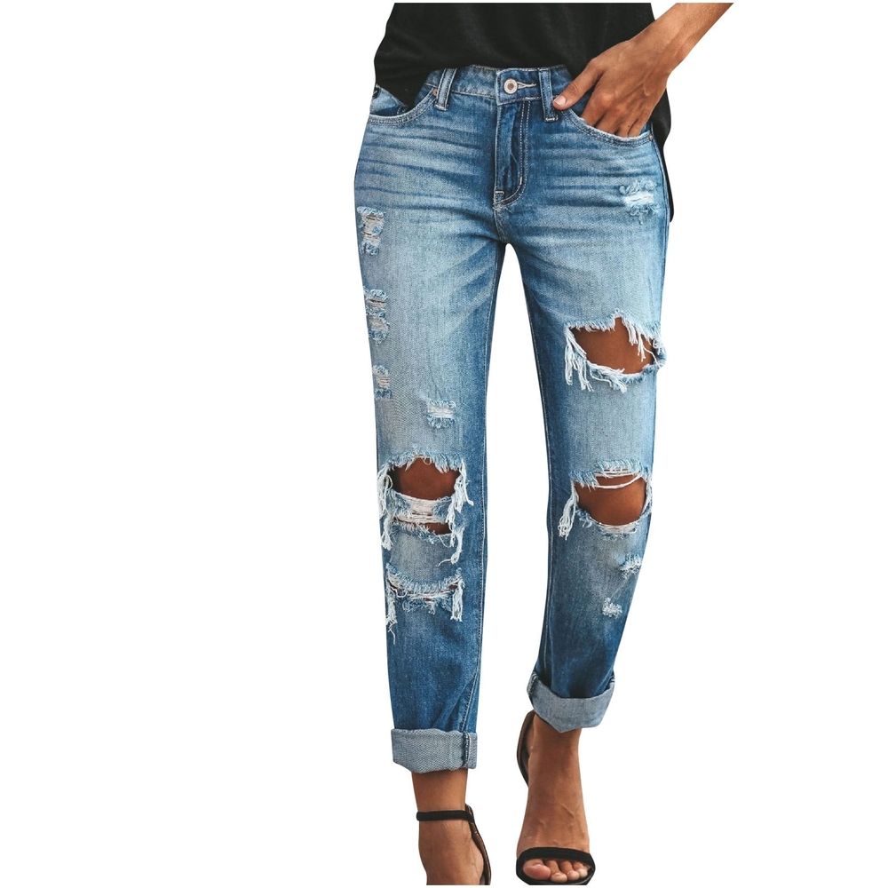 Clearance Womens Pants Fashion Women Solid Casual Slimming Mid Waist Capris Pants High Waisted Trousers Women
