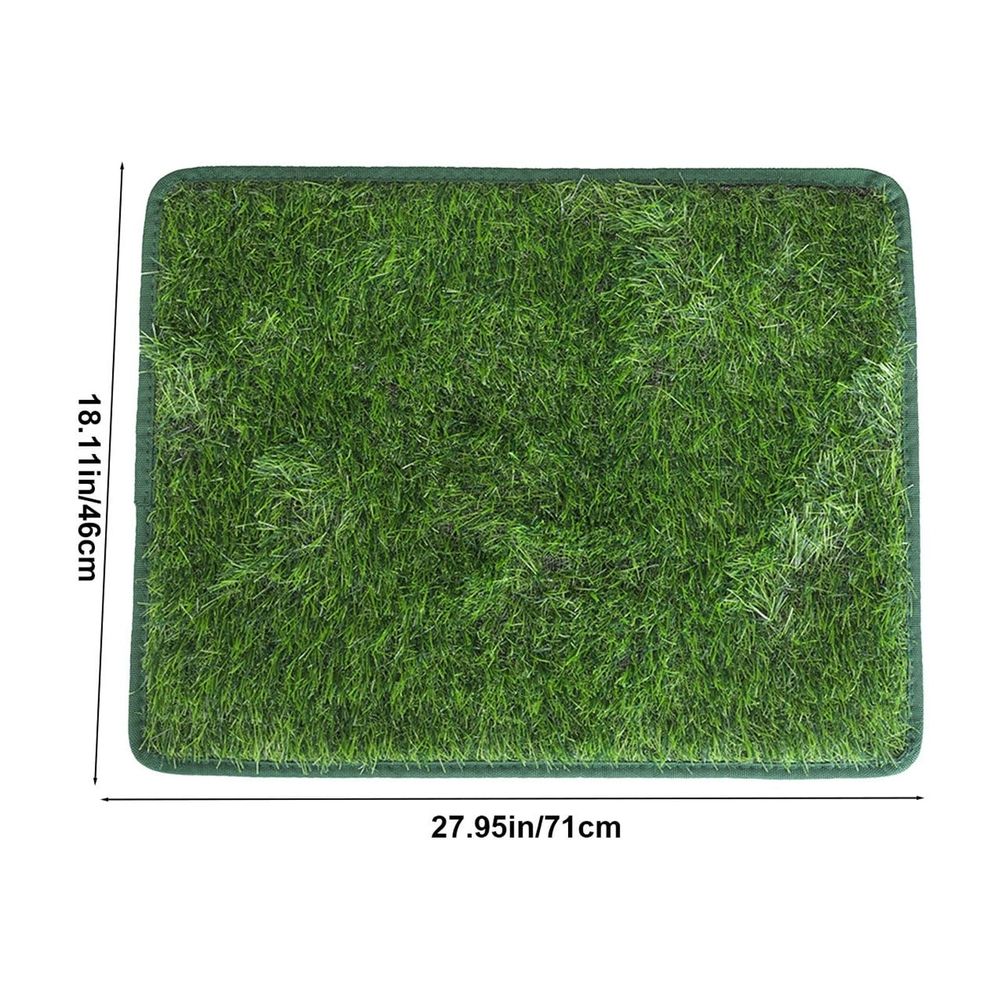 Artificial Grass Mat for Dogs Indoor and Outdoor, Realistic Dog Potty Training Grass, Portable Pet Toilet Mat for Courtyard Decoration, Drainage and Quick Dry