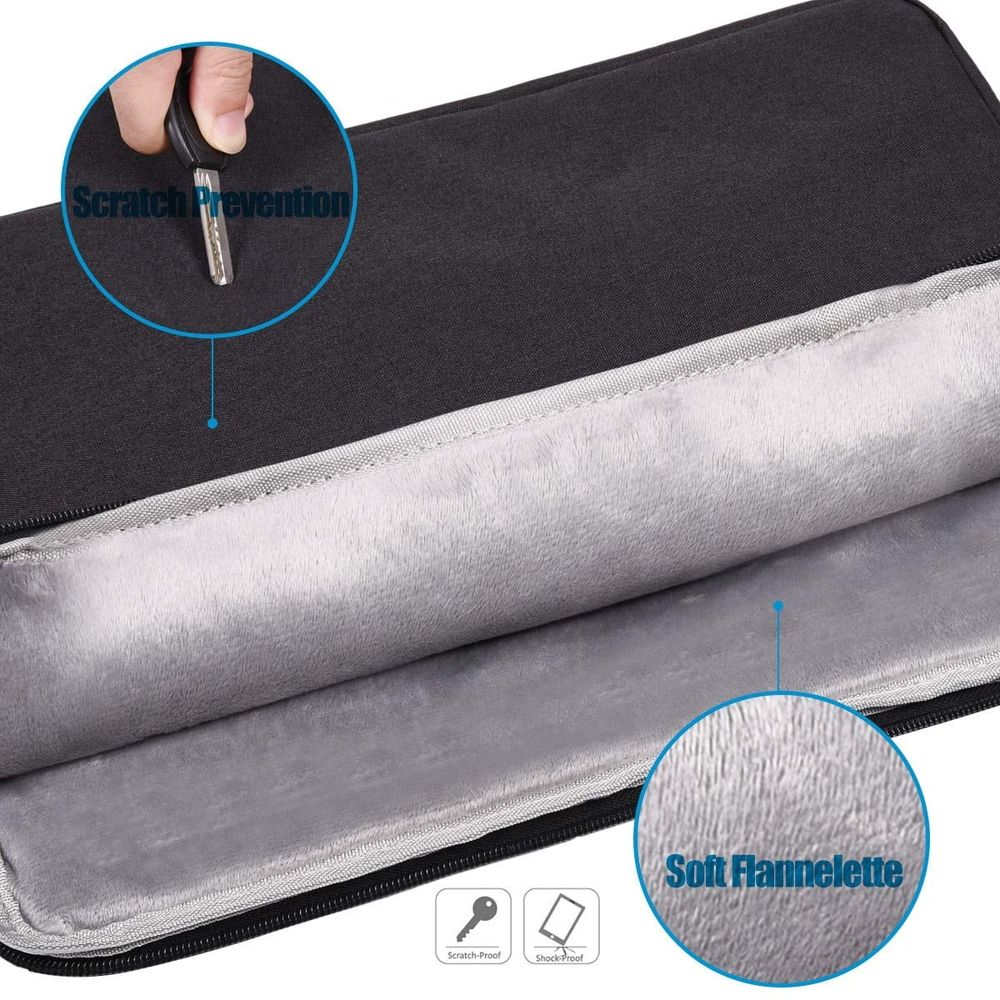 15.6 inch Laptop Shoulder Bag, Laptop Sleeve Case, Multi-Functional Waterproof Notebook Carrying Case with Strap Fit for MacBook Air/Pro Lenovo Acer Asus Dell Lenovo HP Samsung