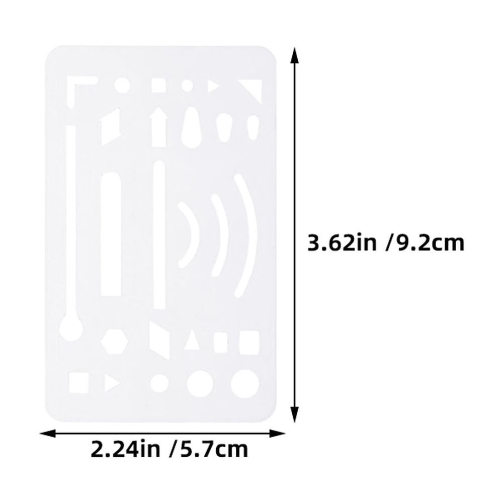 3-Piece Eraser Shield Set, Drafting Erasing Templates for Architecture, Drawing, and Drafting Tools for Office and School Use
