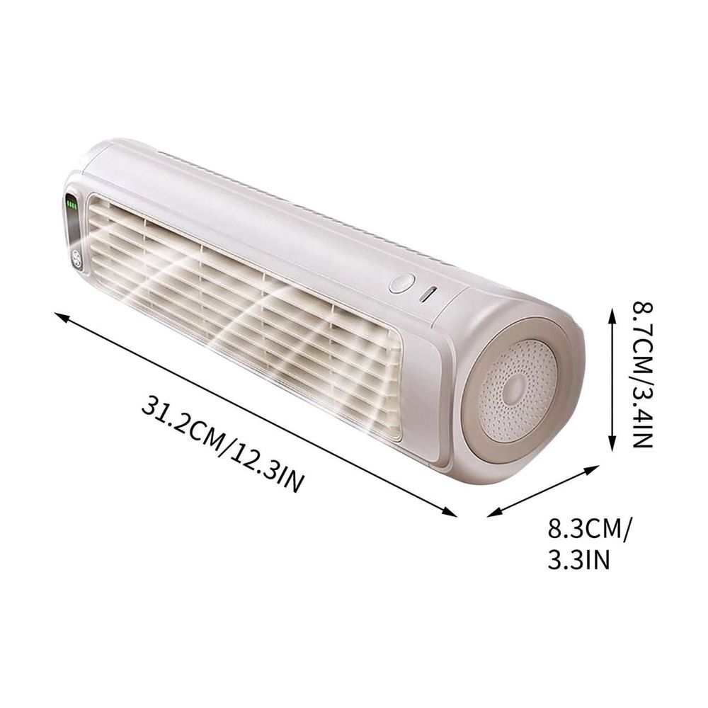 Mini Portable Air Conditioner Personal Quiet Air Cooler Fan with Digital Display Drill Free Wall Mount Compact Efficient AC Unit for Bedroom Office Dorm Kitchen Camping Bathroom
