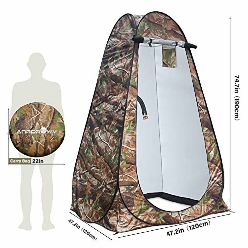Pop Up Privacy Shower Tent - Portable Outdoor Camping Bathroom Toilet Changing Dressing Room - UPF40+ Waterproof