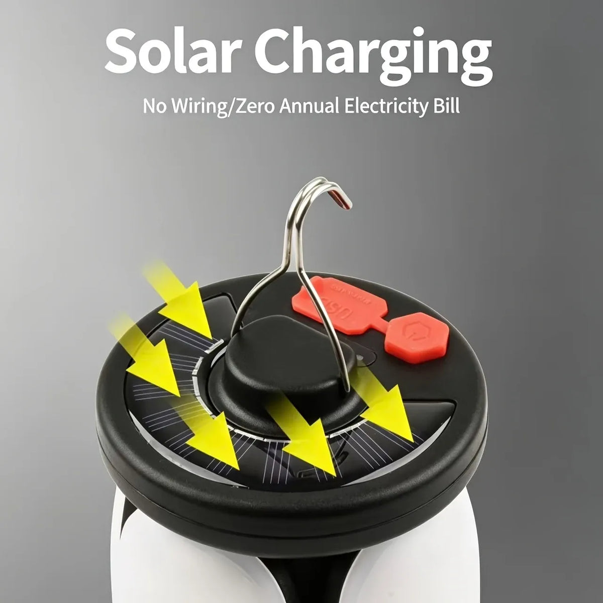 Solar Foldable Fan Light, 4-Blade Fold High-Brightness Floodlight, 6-Level Dimming + Phone Charging, Outdoor Camping Night Fishing Emergency Lighting Essential.