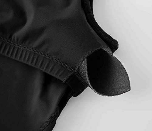 Low-Impact Active Crop Tank for Yoga, Gym, Workout, and Daily Fitness Activities, M (Black)