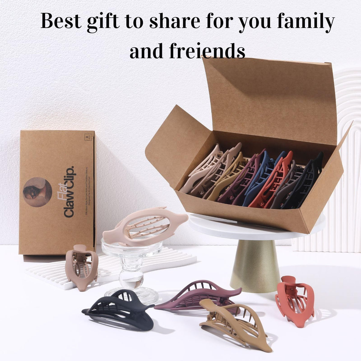 8PCSVersatile Matte Flat Hair Clips For Daily Life, Work, Yoga, Driving & Housework (black)