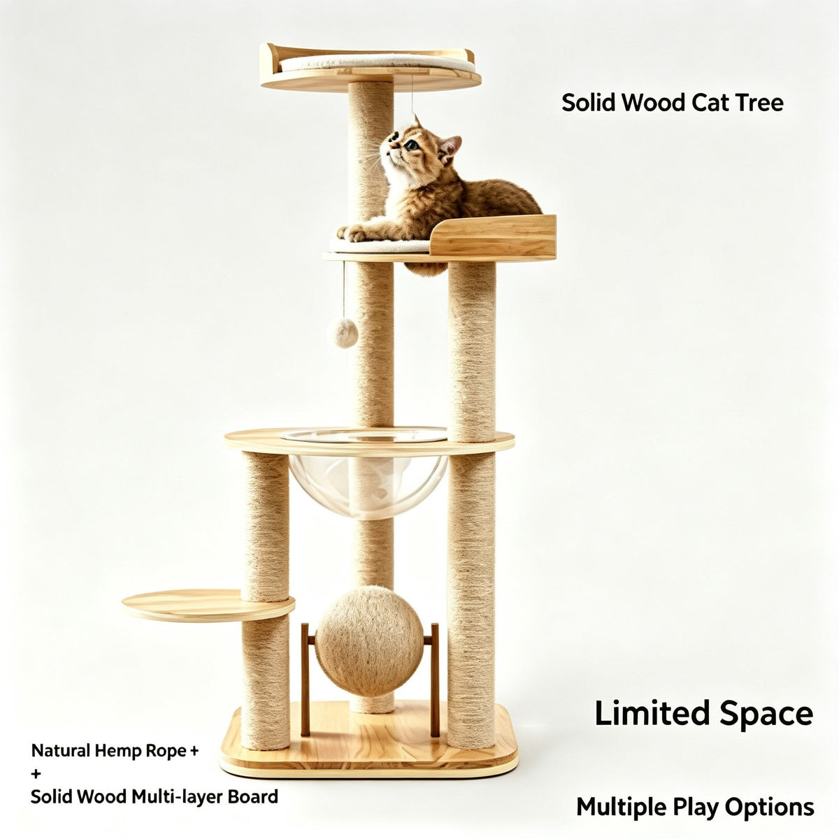 Acrylic Space Capsule Cat Tree
