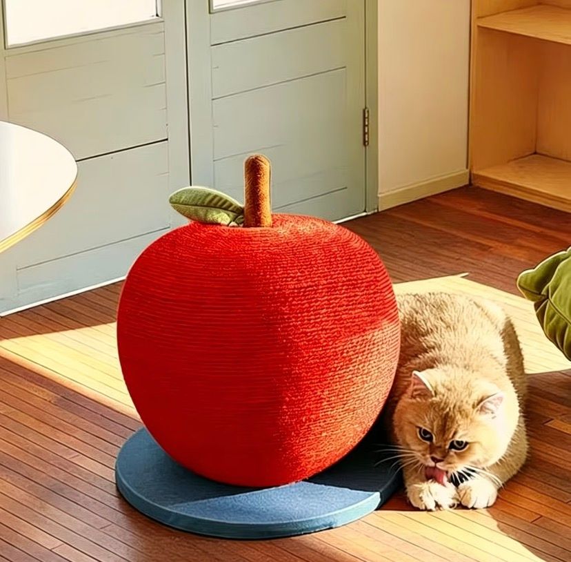 Red Apple Cat Scratching Post