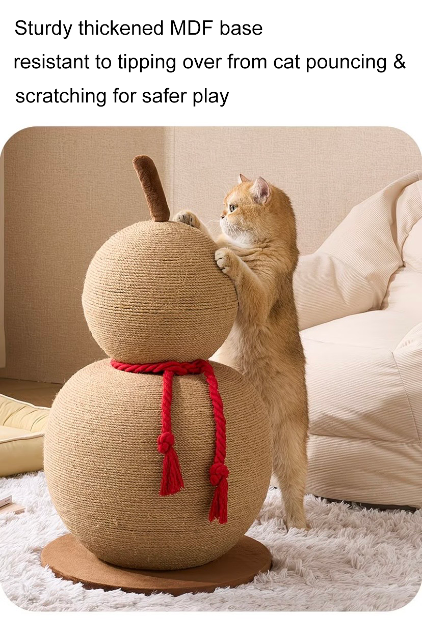 Yellow Gourd Cat Scratching Post