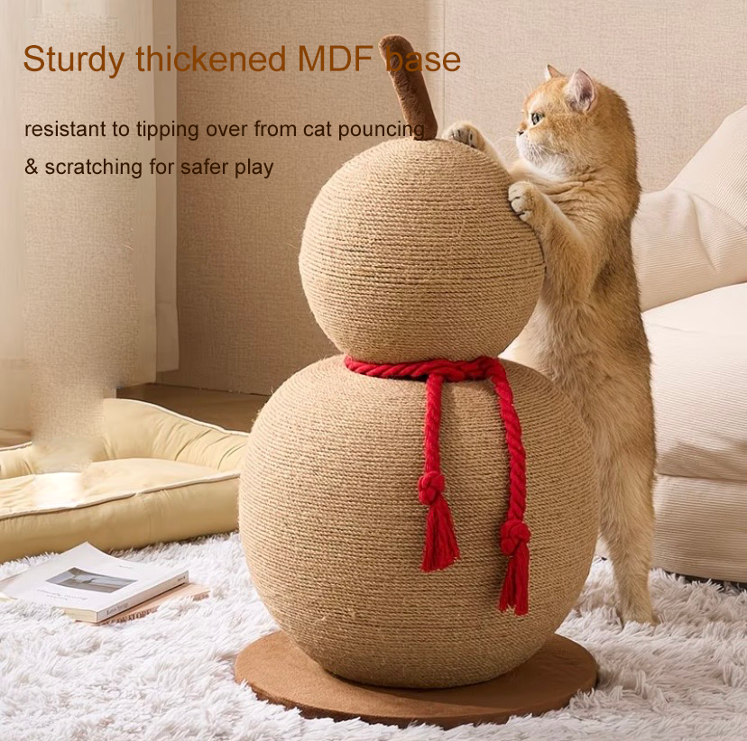 Yellow Gourd Cat Scratching Post