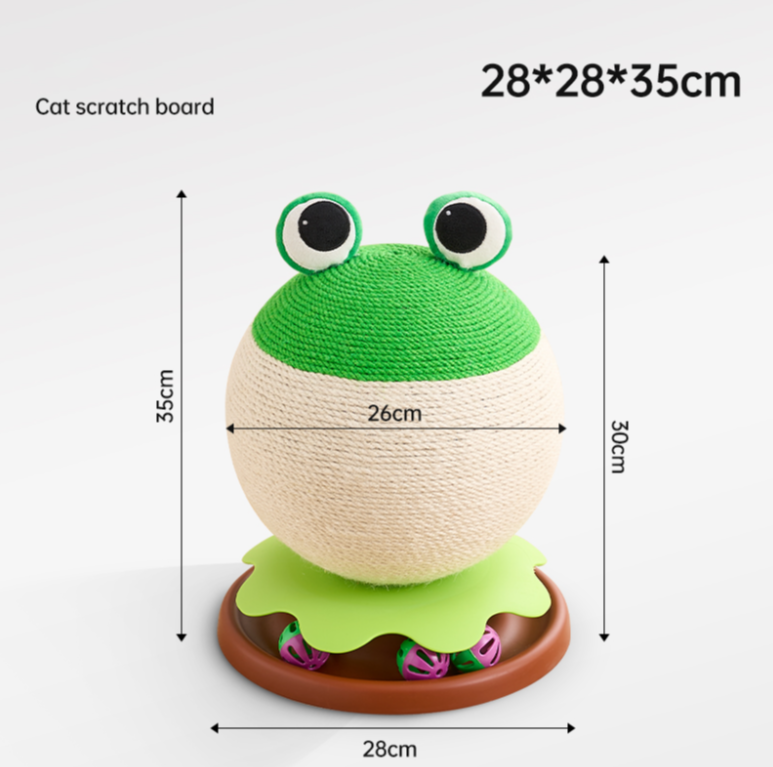 Little Frog Sisal Ball Cat Scratching Toy