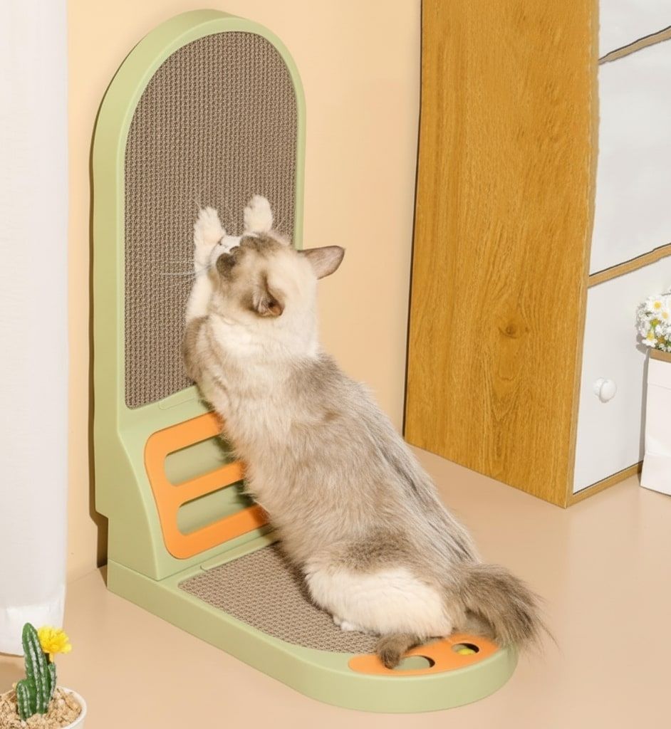 CARLA HOME Vertical Cat Scratching Board with Durable Cardboard for Indoor Cats