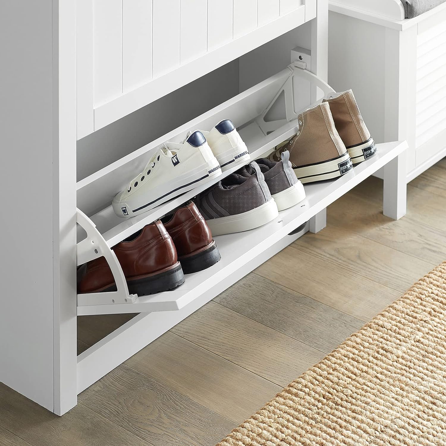 Shoe Cabinet Storage Unit with Drawers