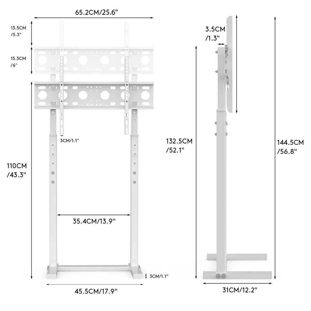 Adjustable TV Stand Base for 32-65 Screen Floor Mount