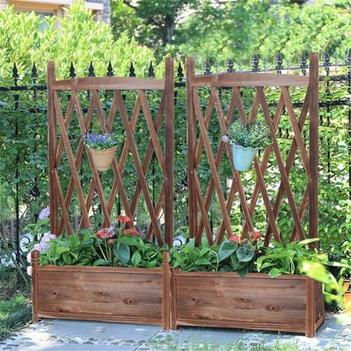 Large Raised Garden Bed Wooden Planter 90x30x33cm