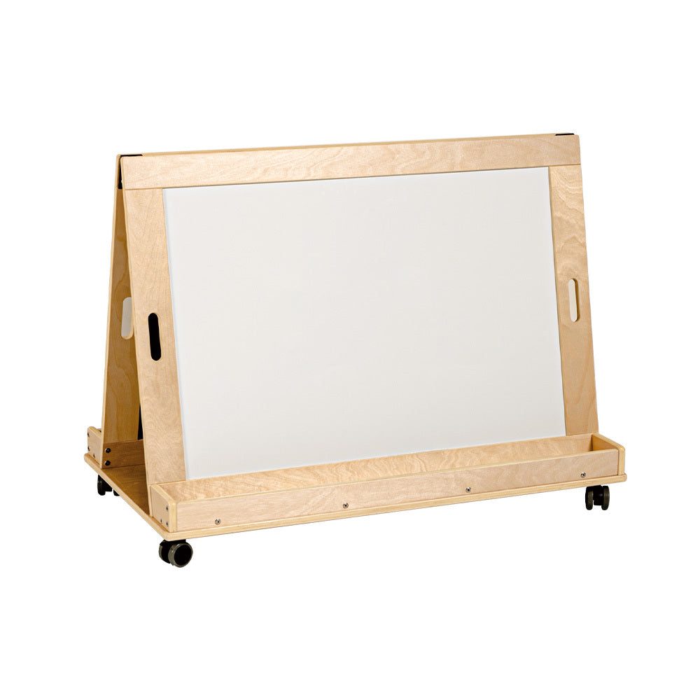 Jooyes Kids Magnetic Standing Easel White and Black Board