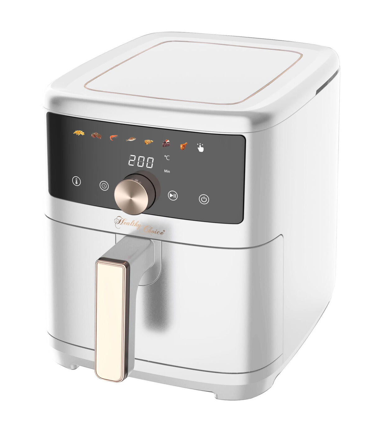 7L Digital Air Fryer, Intuitive Touch Control with Pizza/Baking Pan, and Accessories
