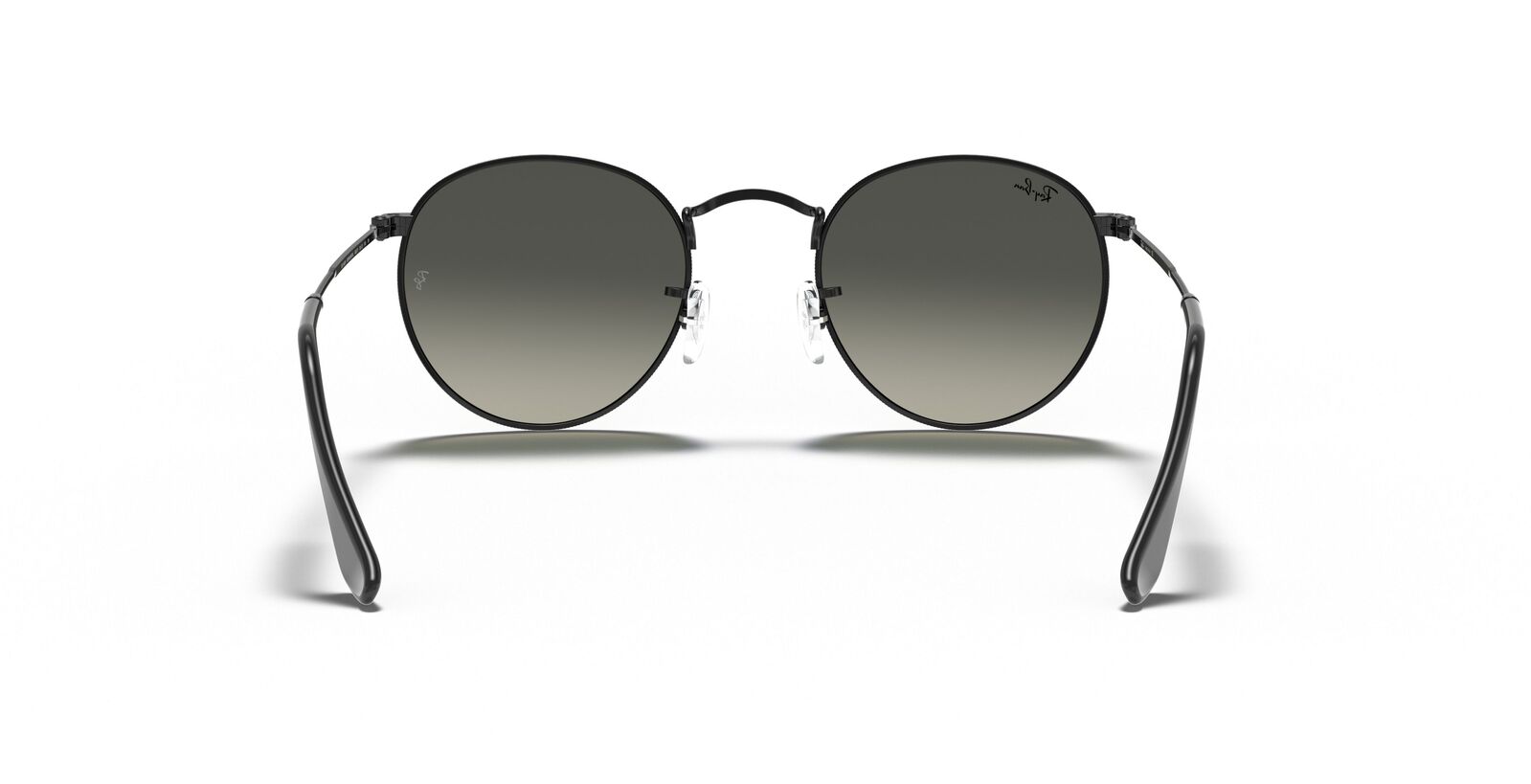 Round Flat Grey Gradient Lenses Sunglasses