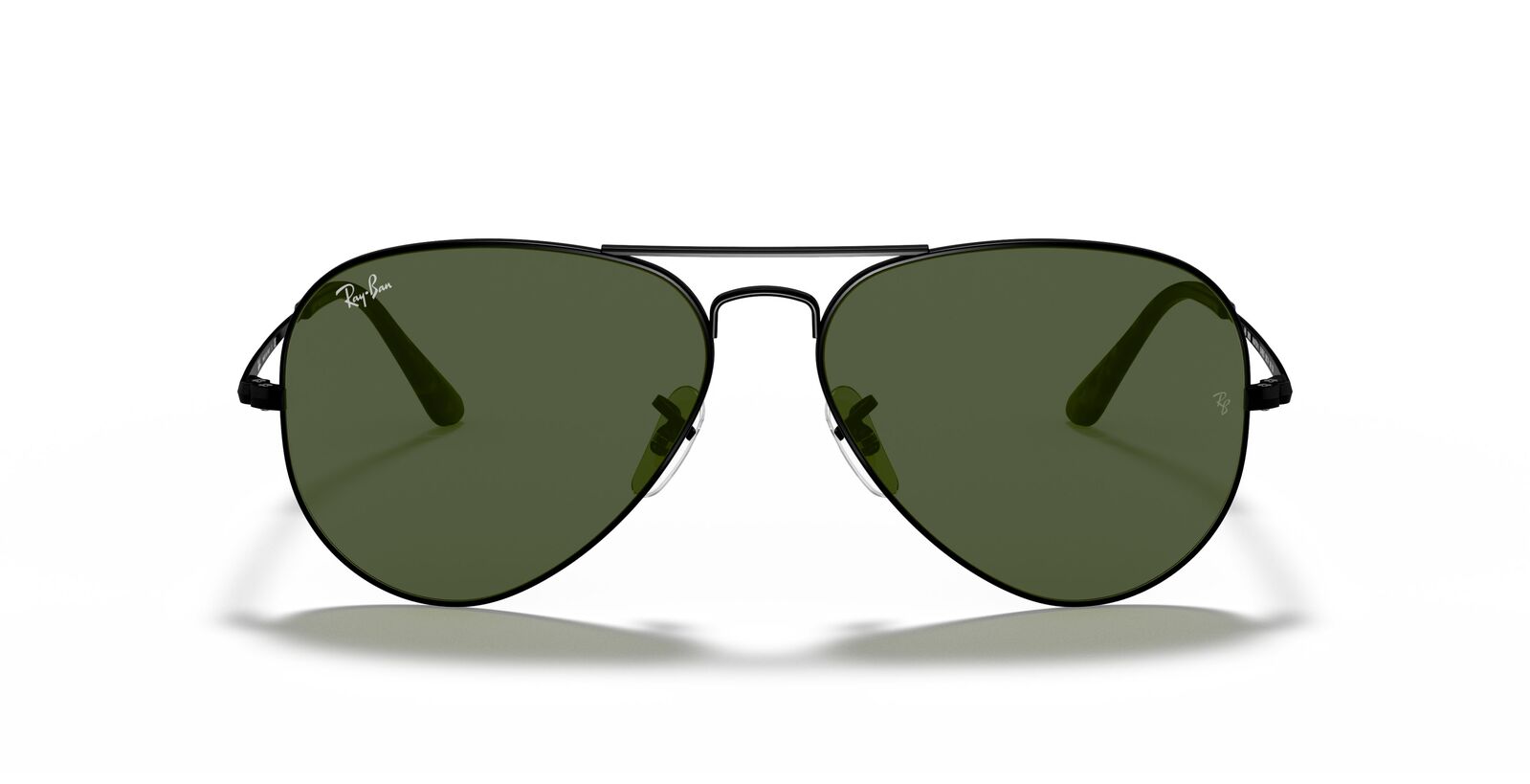 Aviator Metal II in Black and Green Sunglasses