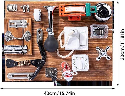 Sensory Toys Activity Board Educational Learning Toys Brain Games Preschool AU