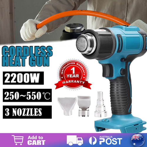 2200W Cordless Heat Gun Hot Air Gun Temperature 300~580οΏ½οΏ½ For Makita 18V Battery