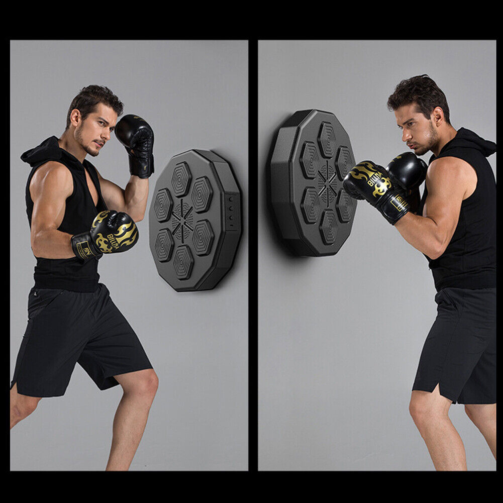 Electronic Music Boxing Wall Target Training Smart Wall Mounted Combat AU with Adult Gloves