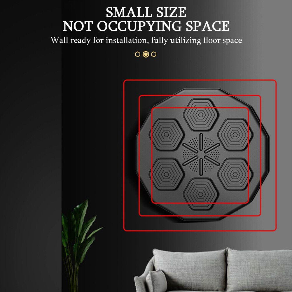 Electronic Music Boxing Wall Target Training Smart Wall Mounted Combat AU With Kids Gloves