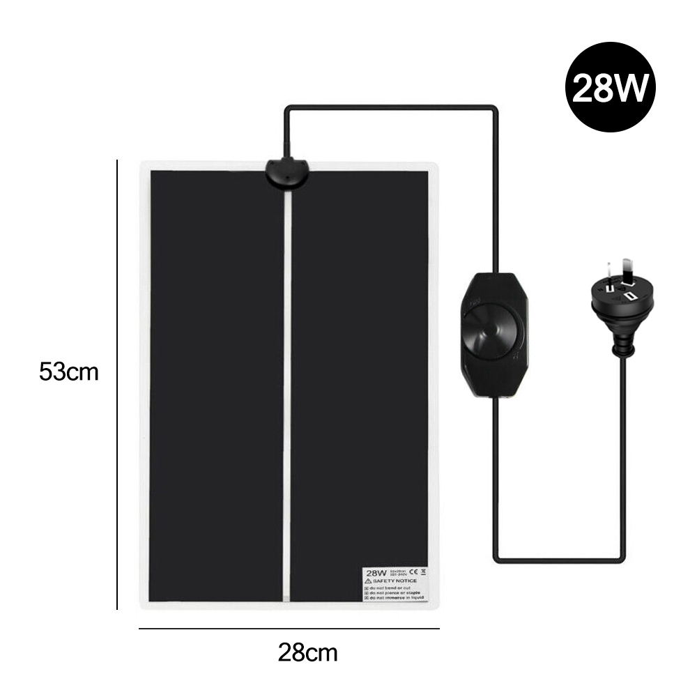 Reptile Heating Pad Pet Heater Heat Mat for Turtle Tortoise Snakes Lizard Gecko