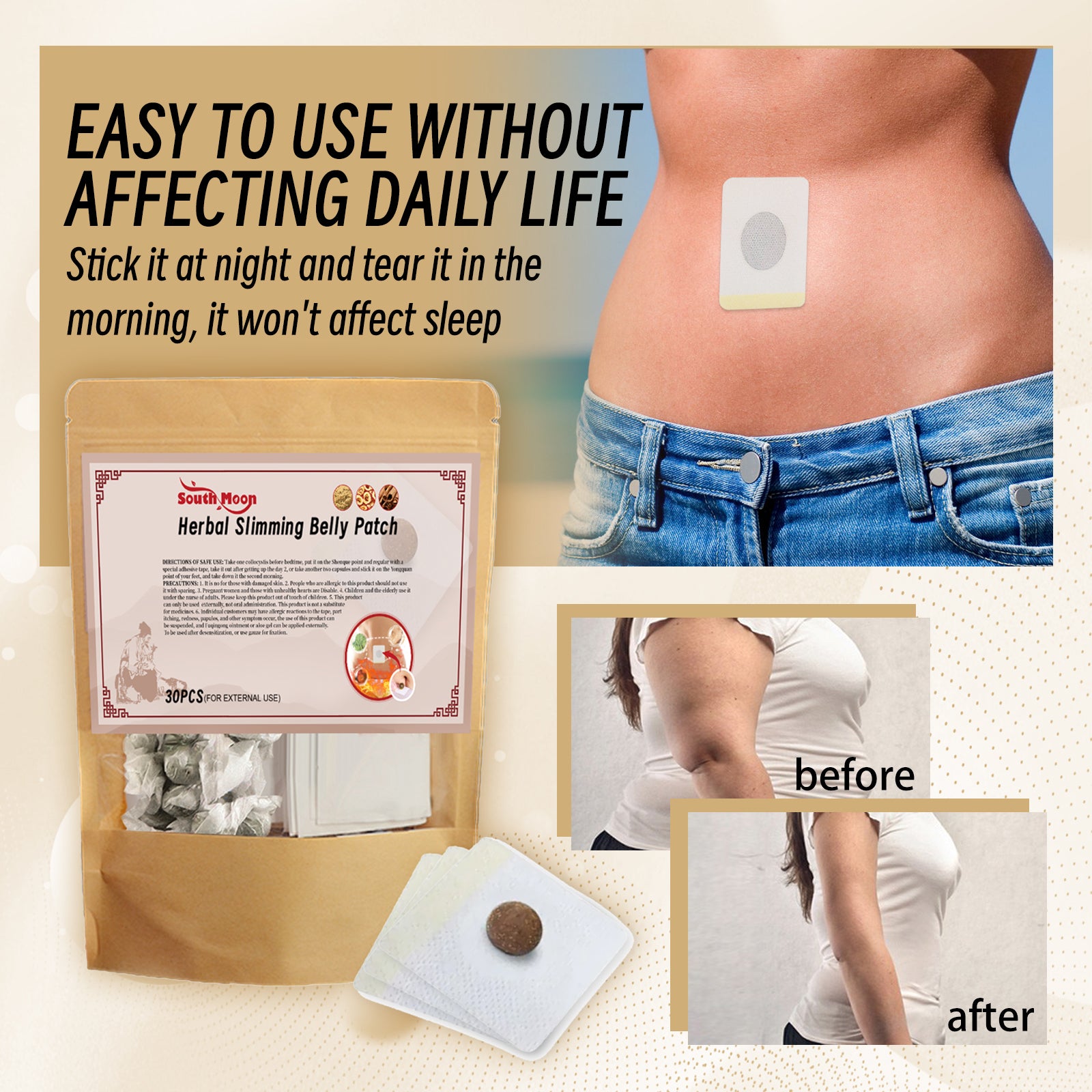 Lazy Belly Button Stick Firming Thigh Muscles Body Skin Belly Belly Slimming Stick