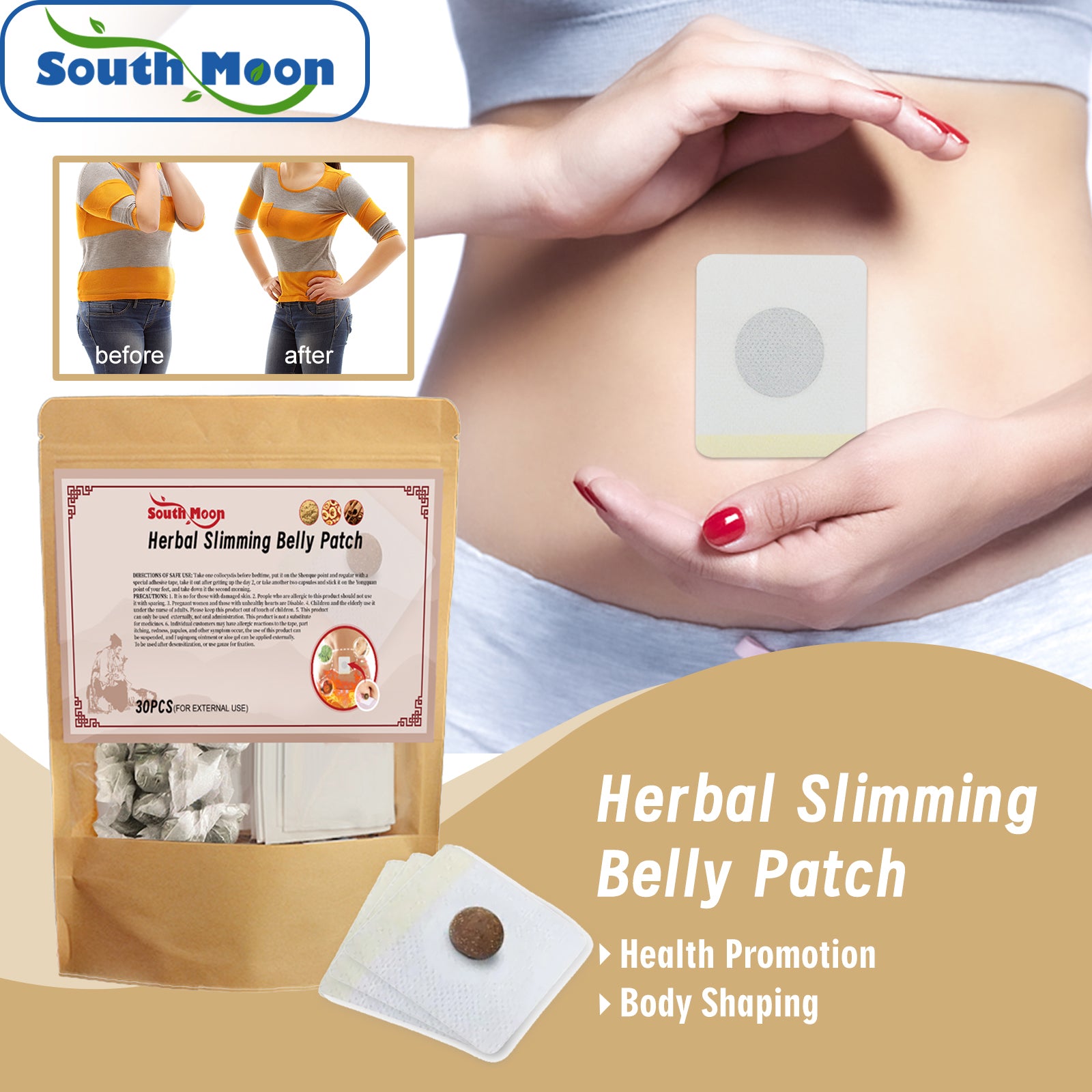 Lazy Belly Button Stick Firming Thigh Muscles Body Skin Belly Belly Slimming Stick