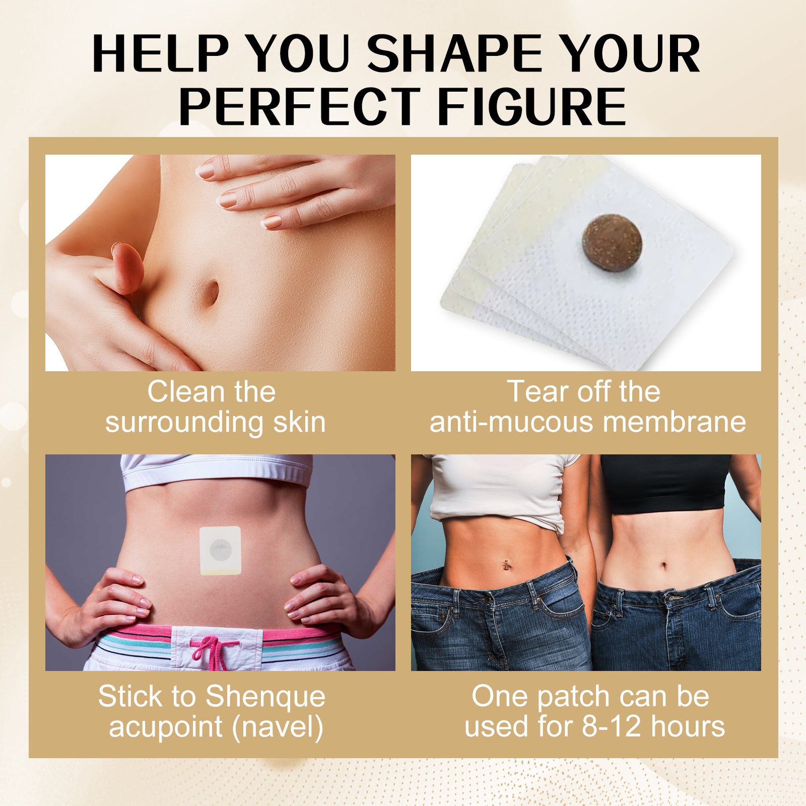 Lazy Belly Button Stick Firming Thigh Muscles Body Skin Belly Belly Slimming Stick