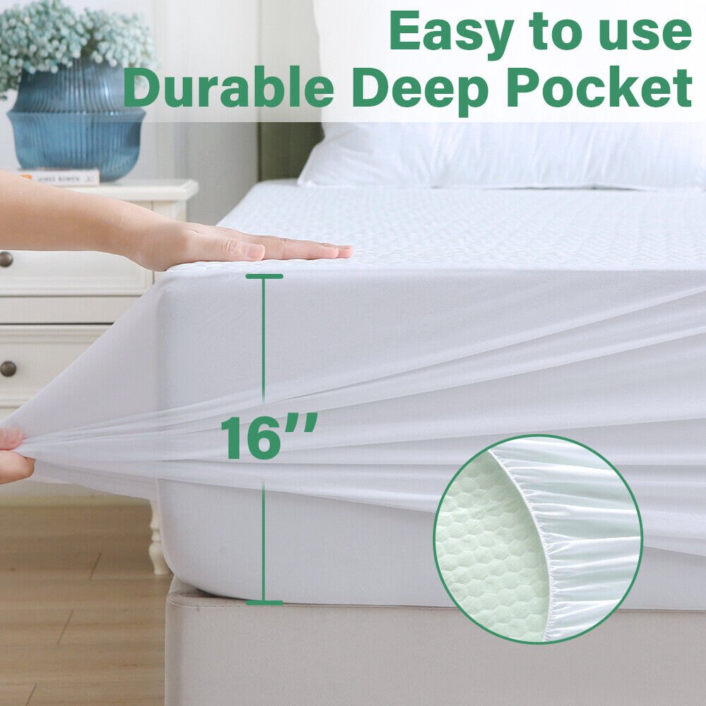 Mattress Protector Bamboo Cotton Mattress Cover Waterproof S Fitted Cover