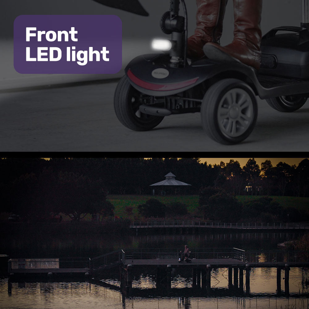 EQUIPMED Mobility Scooter Electric Motorised Power Portable 4 Wheel Folding