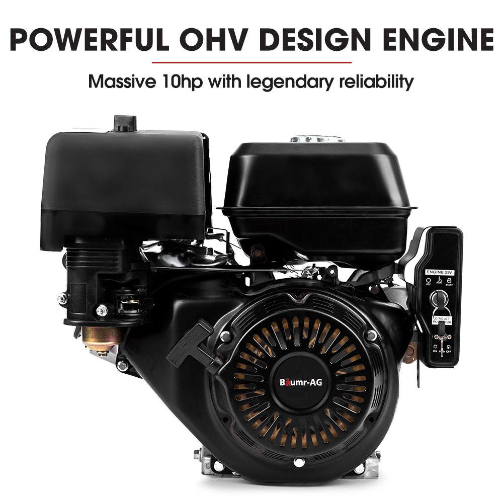 BAUMR-AG BSR5000 Mini Loader Skid Steer, with Bucket, 10hp OHV 4-Stroke Petrol Engine, 200kg Rated Operating Capacity