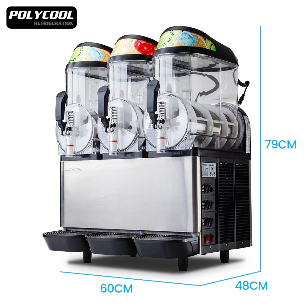 POLYCOOL 36L Slushie Machine Granita Commercial Slush Slurpee Maker Slushy Juice