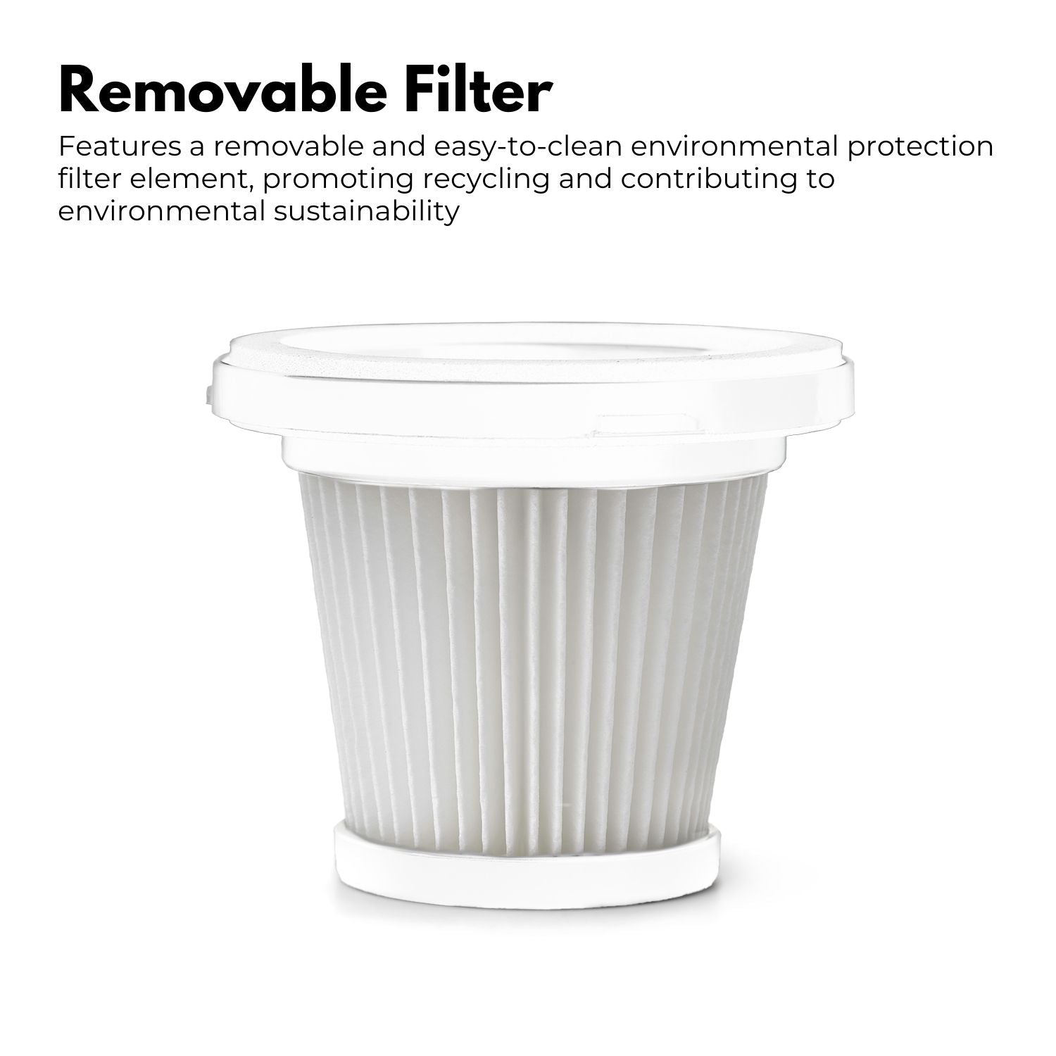 Miraklass Cordless Air Duster with Vacuum (Black) MK-ADV-101-HL