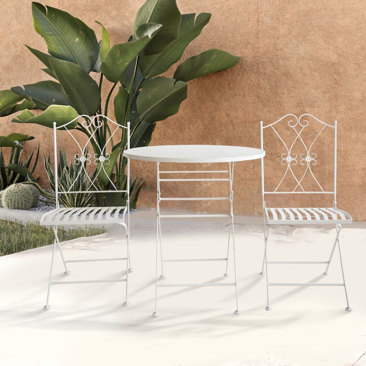 Oliveira Outdoor Dining Set White